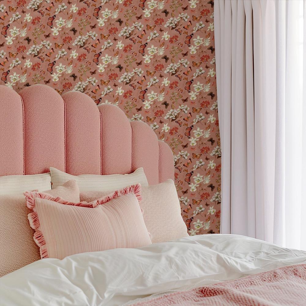 Flutter and Bloom Pattern IIIA-wallpaper-eco-friendly-easy-removal-Katie Pertiet-5