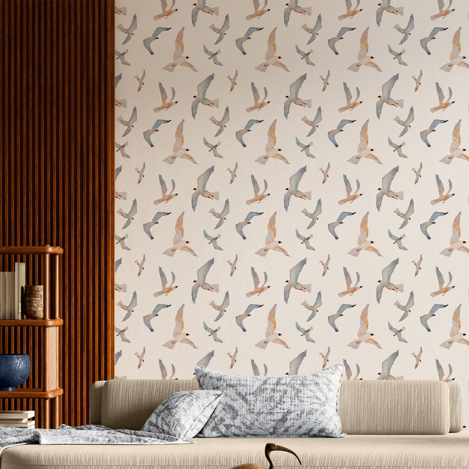 Flying Coastal Birds-wallpaper-eco-friendly-easy-removal-Gioia Wall Art-5