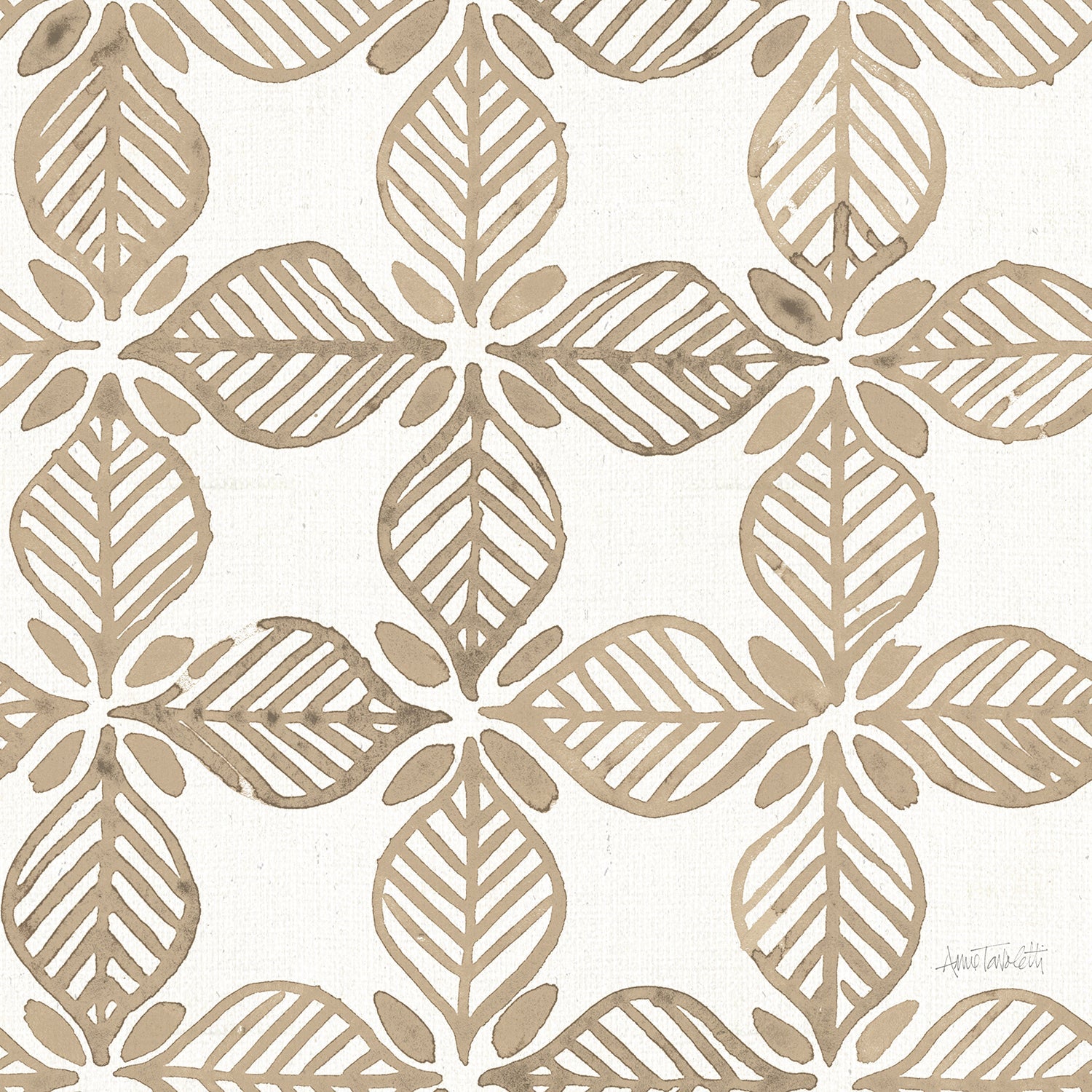 Fresh Farmhouse Pattern Biege, Wallpaper