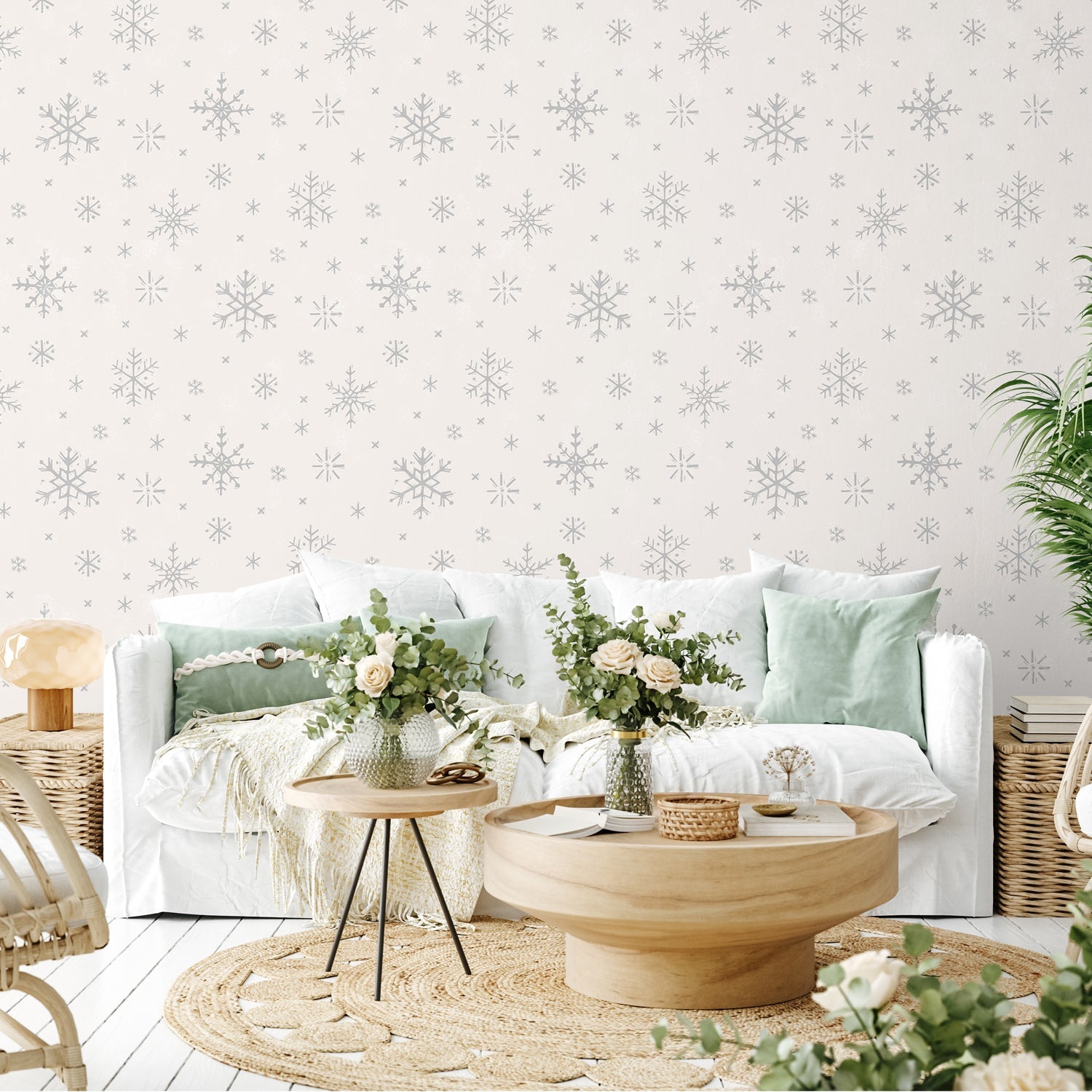 Frosty Forest Pattern I, Style C, Wallpaper