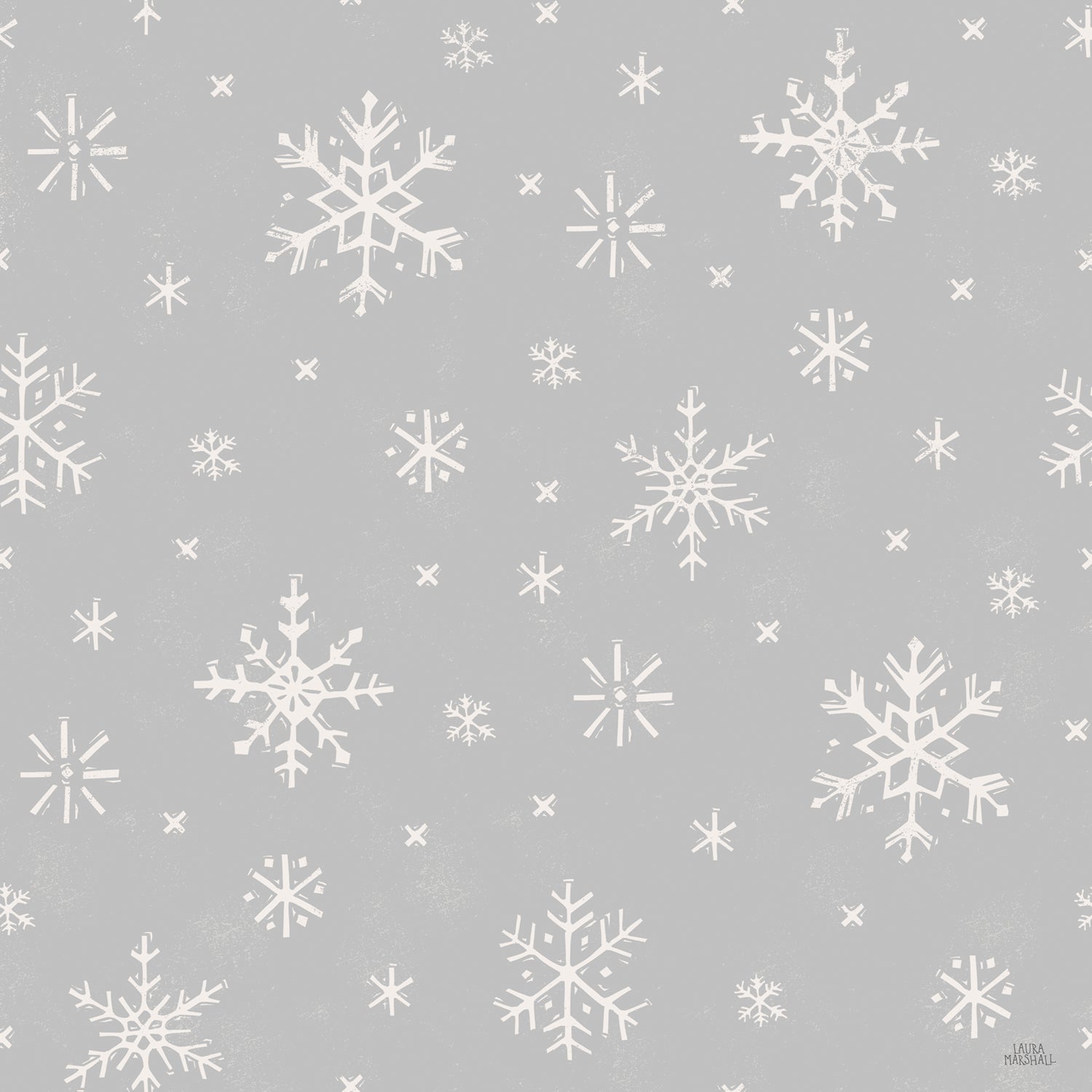Frosty Forest Pattern I, Style D, Wallpaper