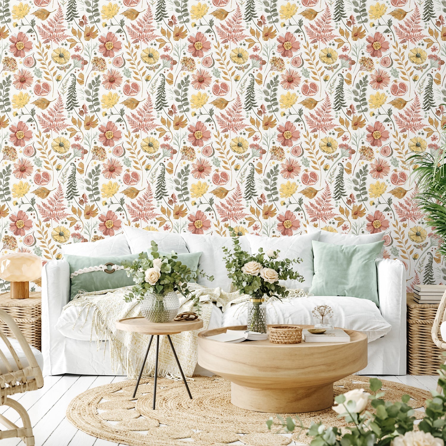 Full Bloom Pattern I, Wallpaper