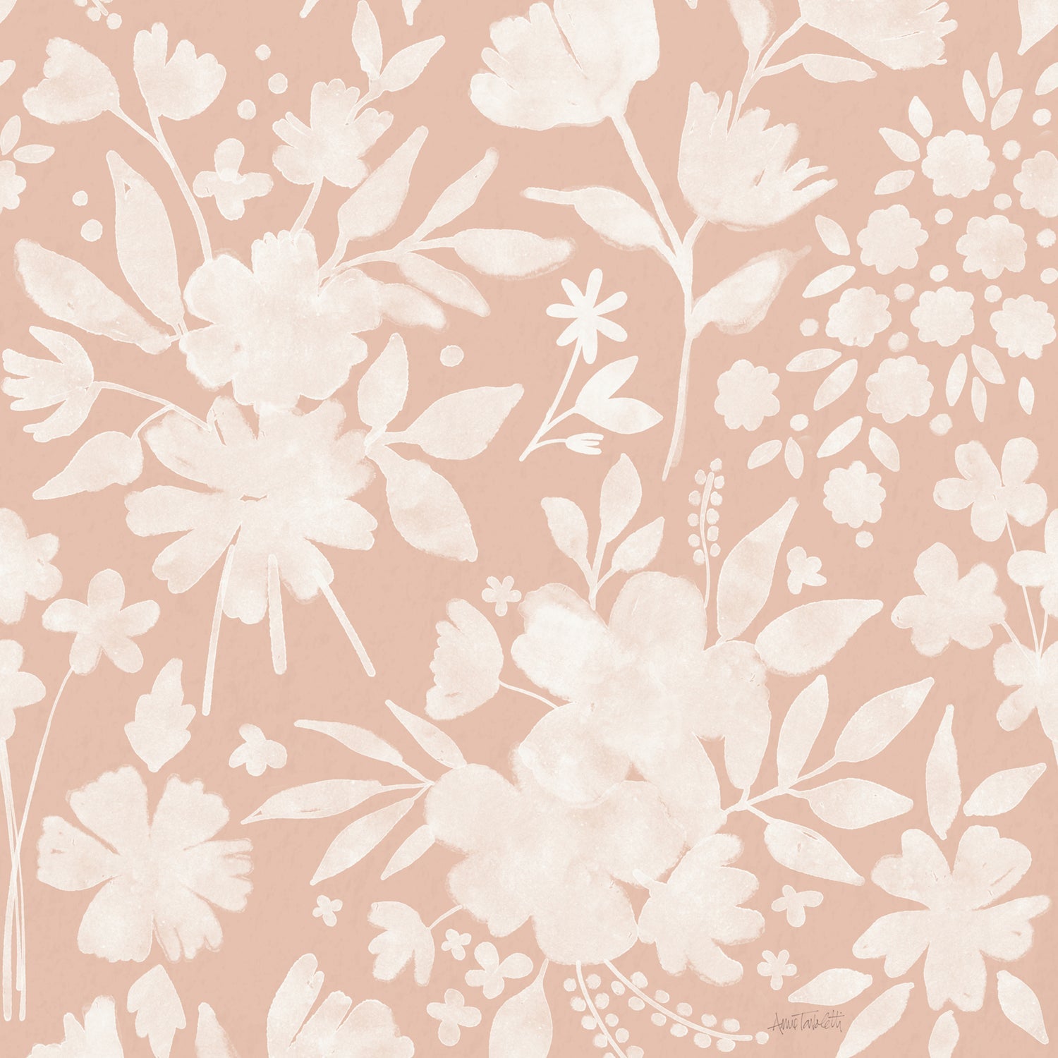 Full Bloom Pattern, Style B, Wallpaper