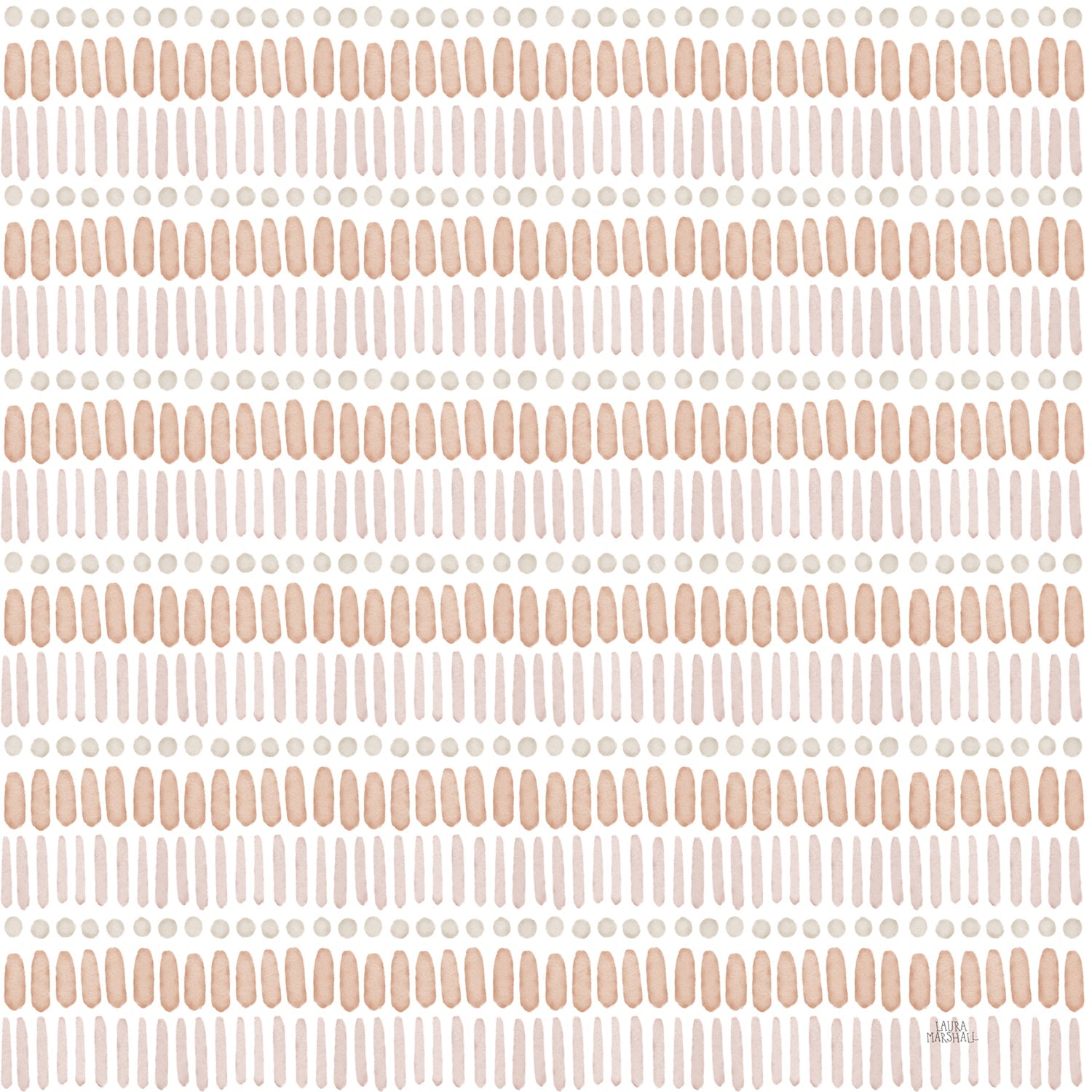 Garden Friends Pattern III, Style A, Wallpaper