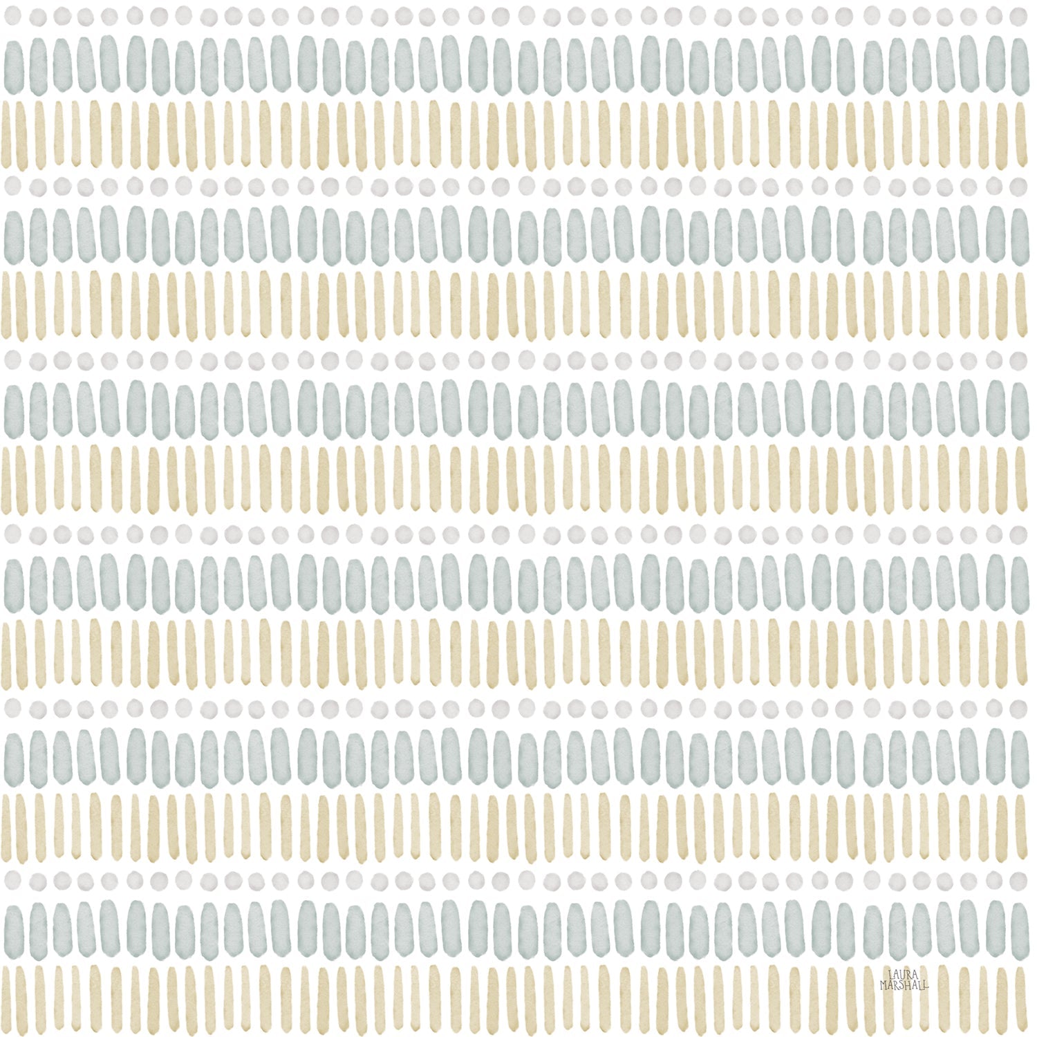 Garden Friends Pattern III, Style B, Wallpaper