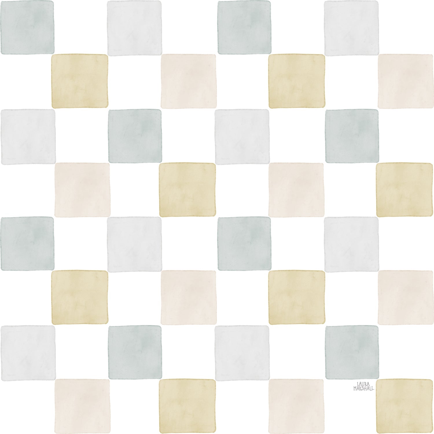 Garden Friends Pattern IV, Style B, Wallpaper