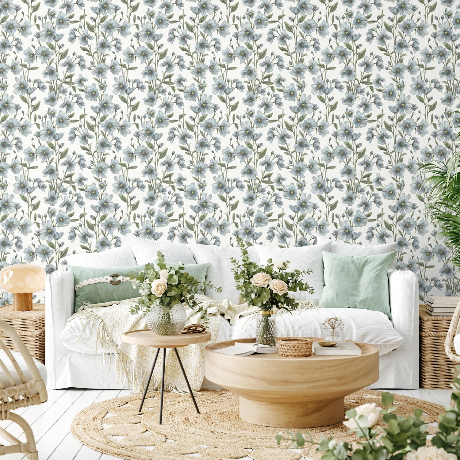 Garden Patch Pattern III, Style A, Wallpaper