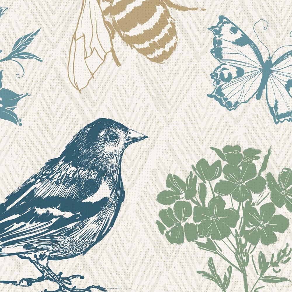 Garden Tones Pattern I-wallpaper-eco-friendly-easy-removal-Anne Tavoletti-3