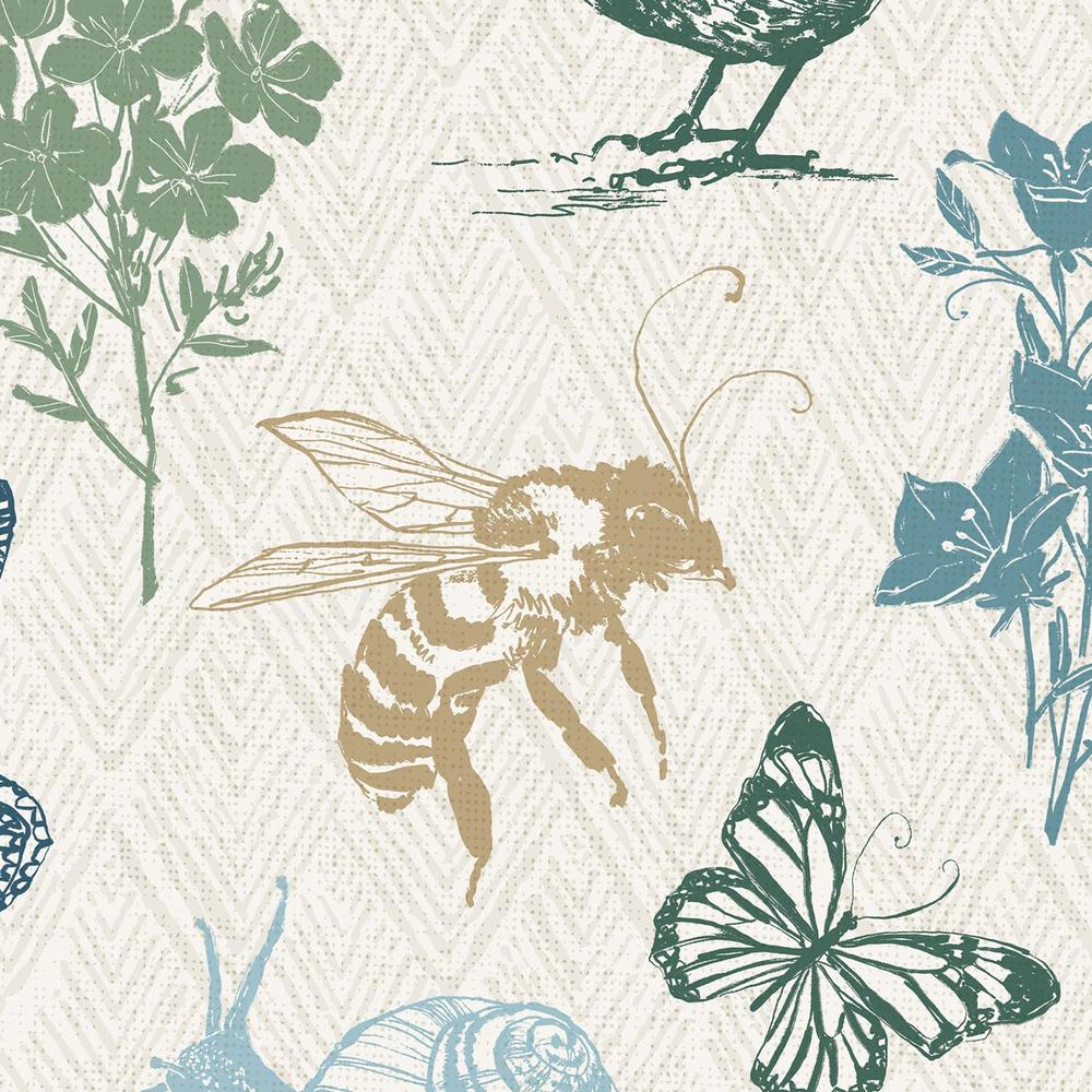 Garden Tones Pattern I-wallpaper-eco-friendly-easy-removal-Anne Tavoletti-4
