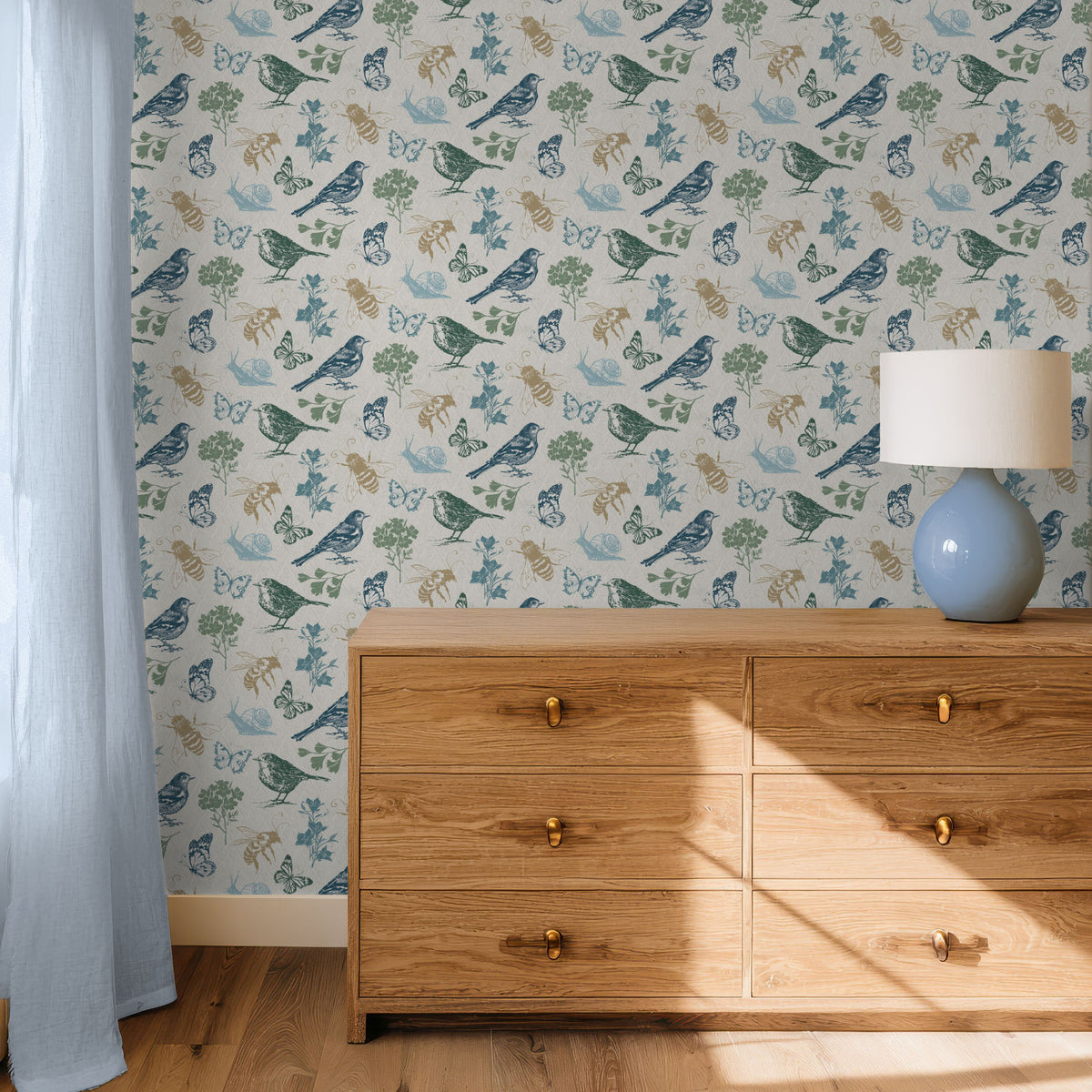 Garden Tones Pattern I-wallpaper-eco-friendly-easy-removal-Anne Tavoletti-5