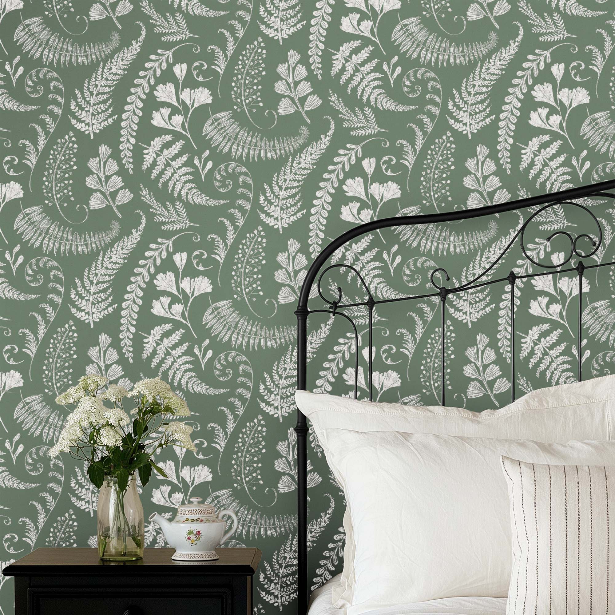 Garden Tones Pattern IIIC-wallpaper-eco-friendly-easy-removal-Anne Tavoletti-5