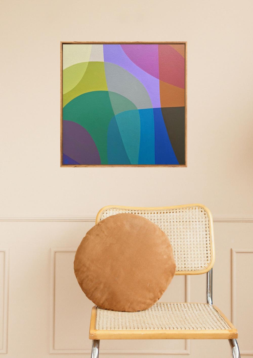 Garden View I , Original Artwork-by-Charlotte De Pace-original art-Gioia