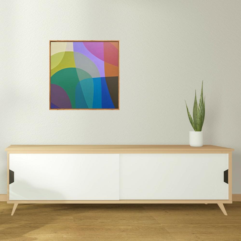 Garden View I , Original Artwork-by-Charlotte De Pace-original art-Gioia