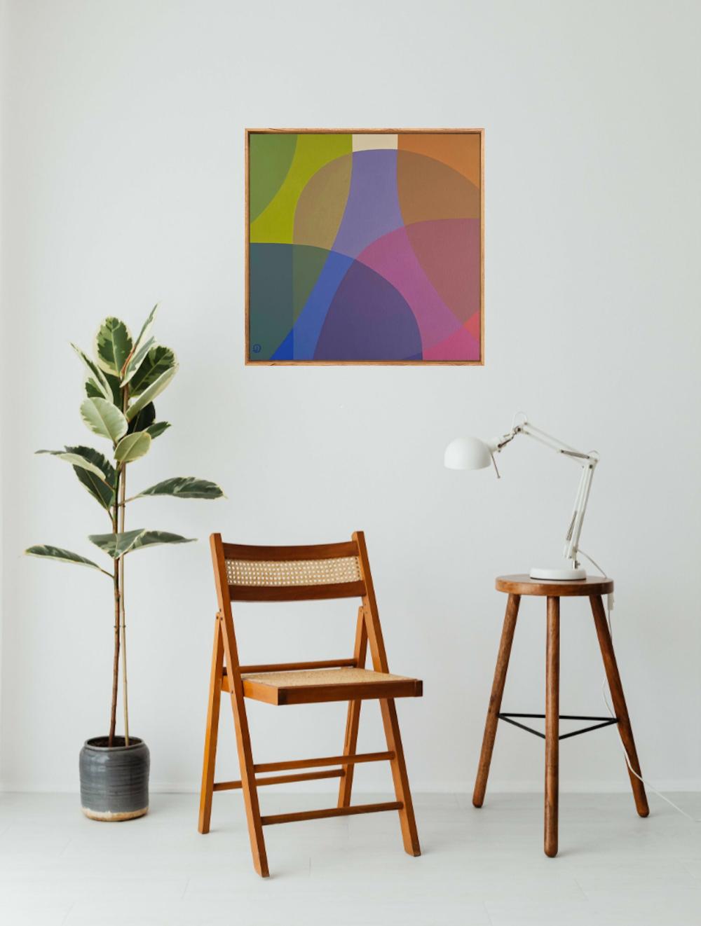 Garden View II , Original Artwork-by-Charlotte De Pace-original art-Gioia