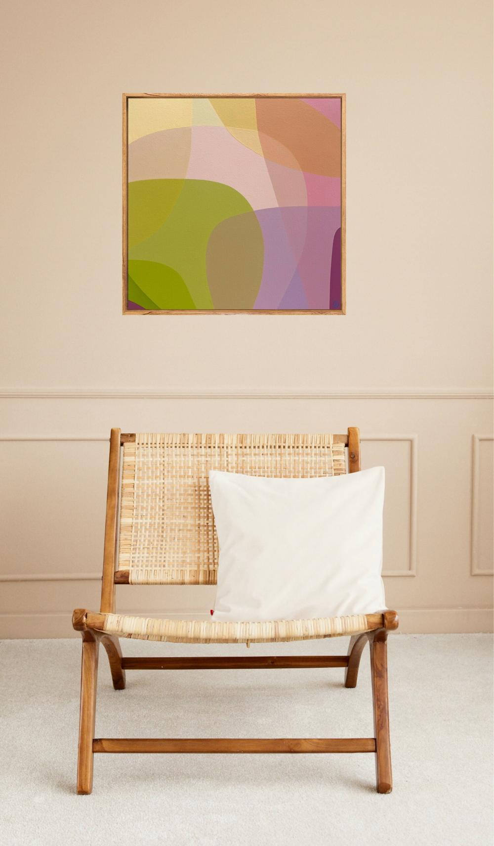 Garden View III , Original Artwork-by-Charlotte De Pace-original art-Gioia