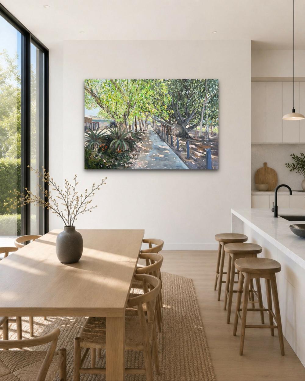 Bulimba. Original hand-painted artwork by Meredith Howse.