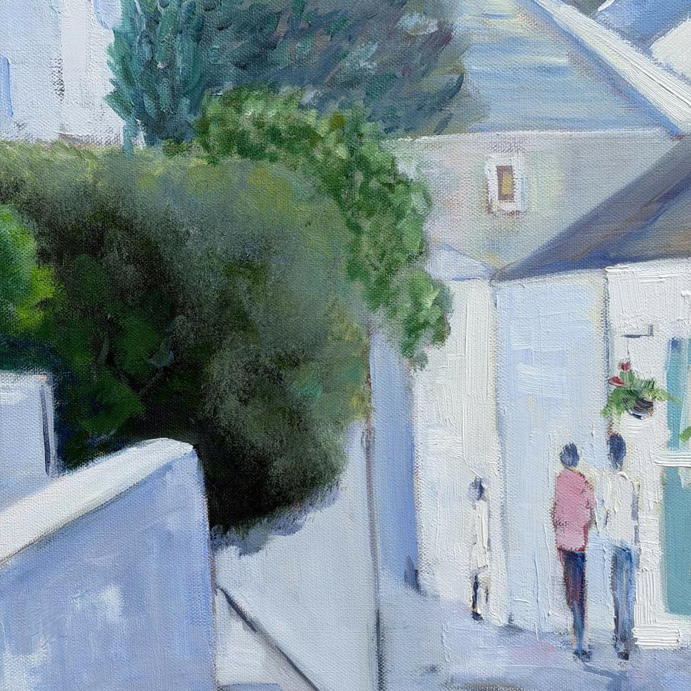 St Ives Fisherman Cottages. Original hand-painted artwork by Meredith Howse