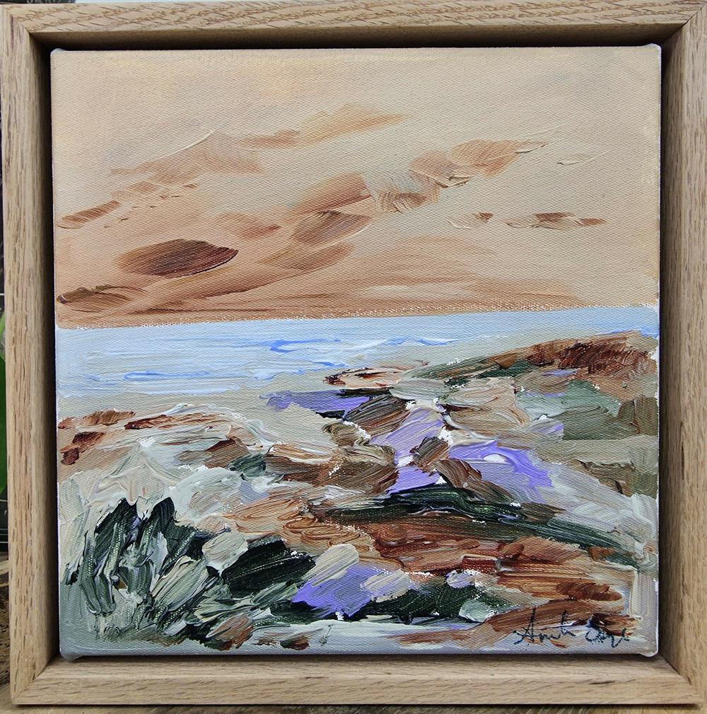 Gentle Seaside #2 , Original Artwork-by-Amanda Skye-original art-Gioia