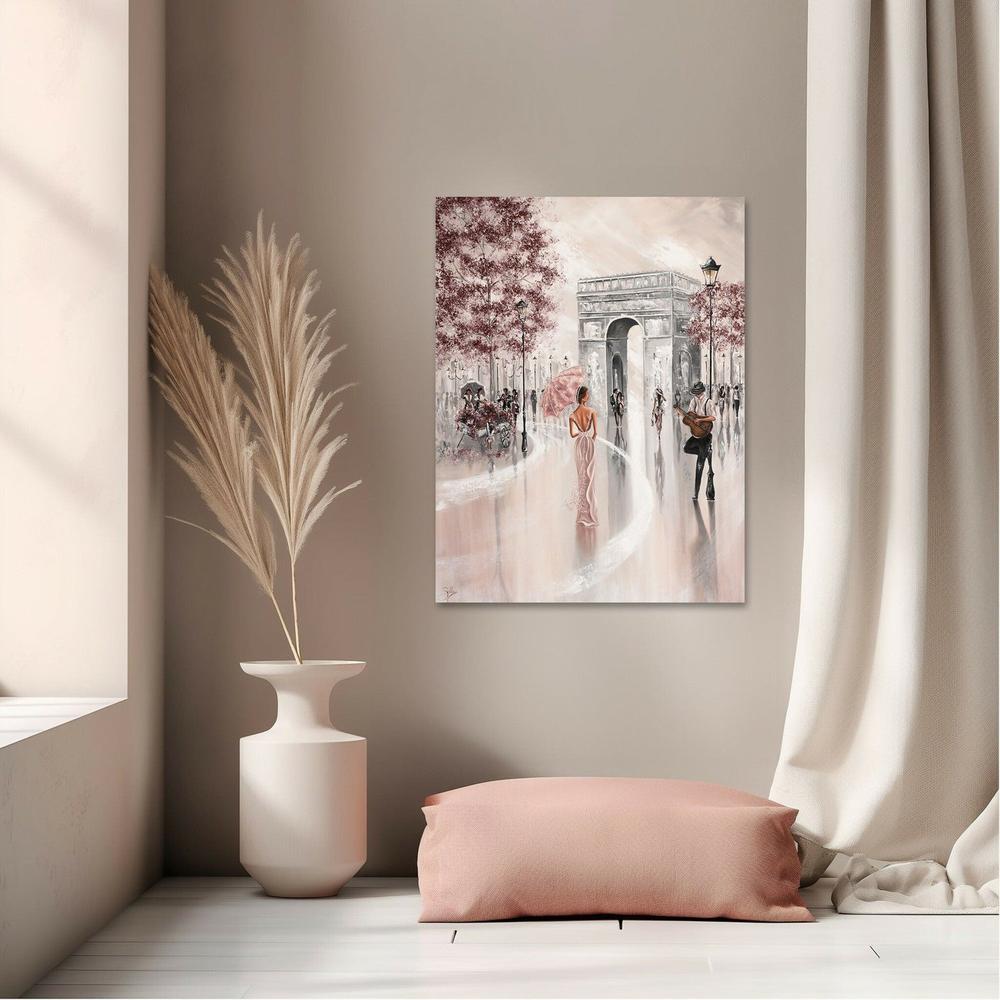 Glimpse, Paris Flair, Original Hand-Painted Canvas By Isabella Karolewicz-by-Isabella Karolewicz-original art-Gioia
