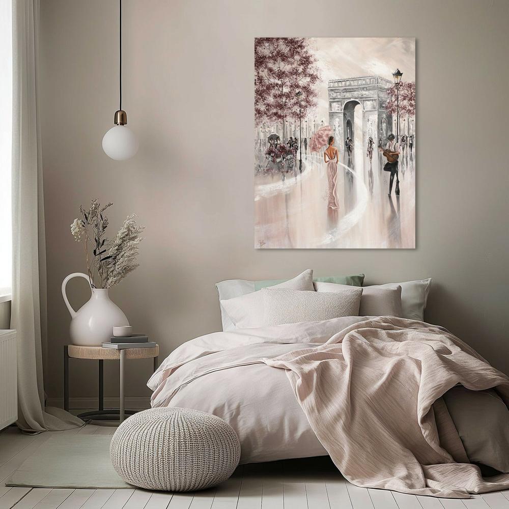 Glimpse, Paris Flair, Original Hand-Painted Canvas By Isabella Karolewicz-by-Isabella Karolewicz-original art-Gioia