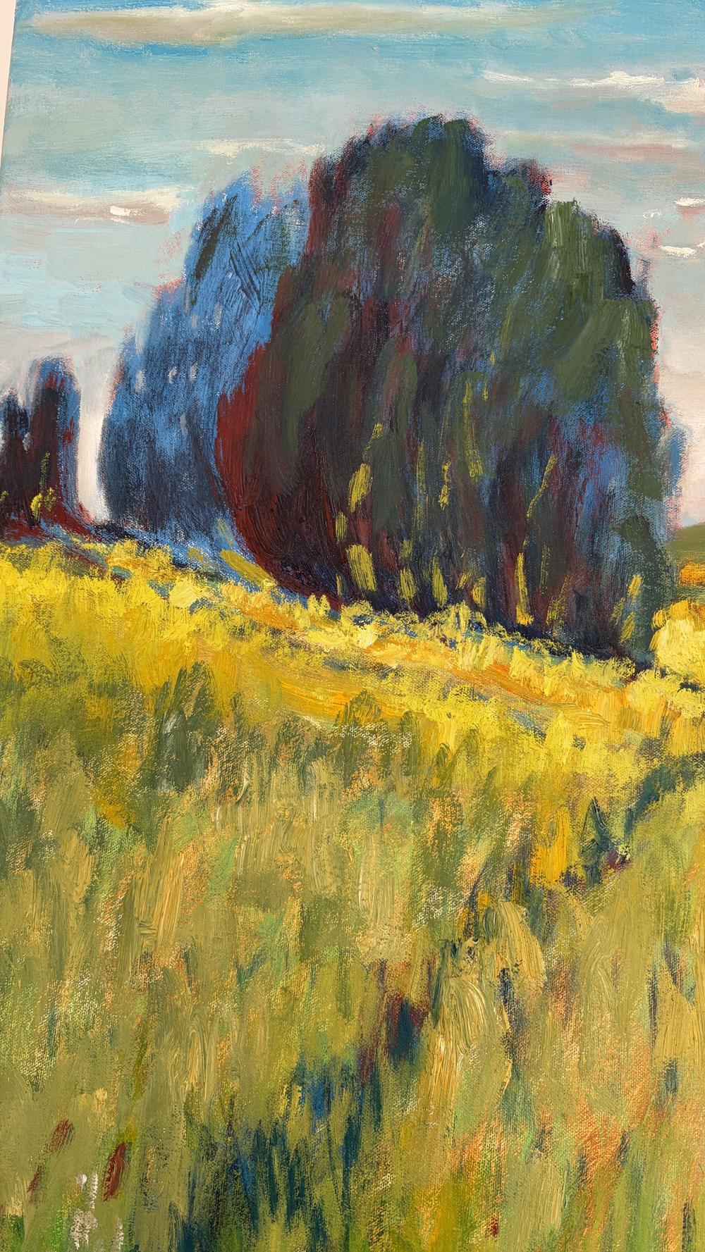 Golden Field Serenit-by-Vasily Kulchenko-original art-Gioia