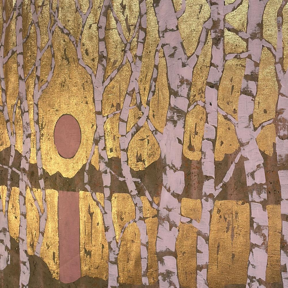 Golden Pink Sunset - Original Painting by Ekaterina Prisich-by-Ekaterina Prisich-original art-Gioia