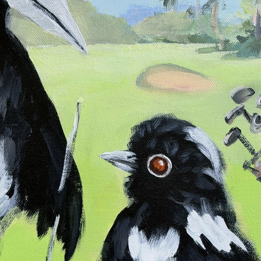 Golf with Dad-by-Meredith Howse-original art-Gioia
