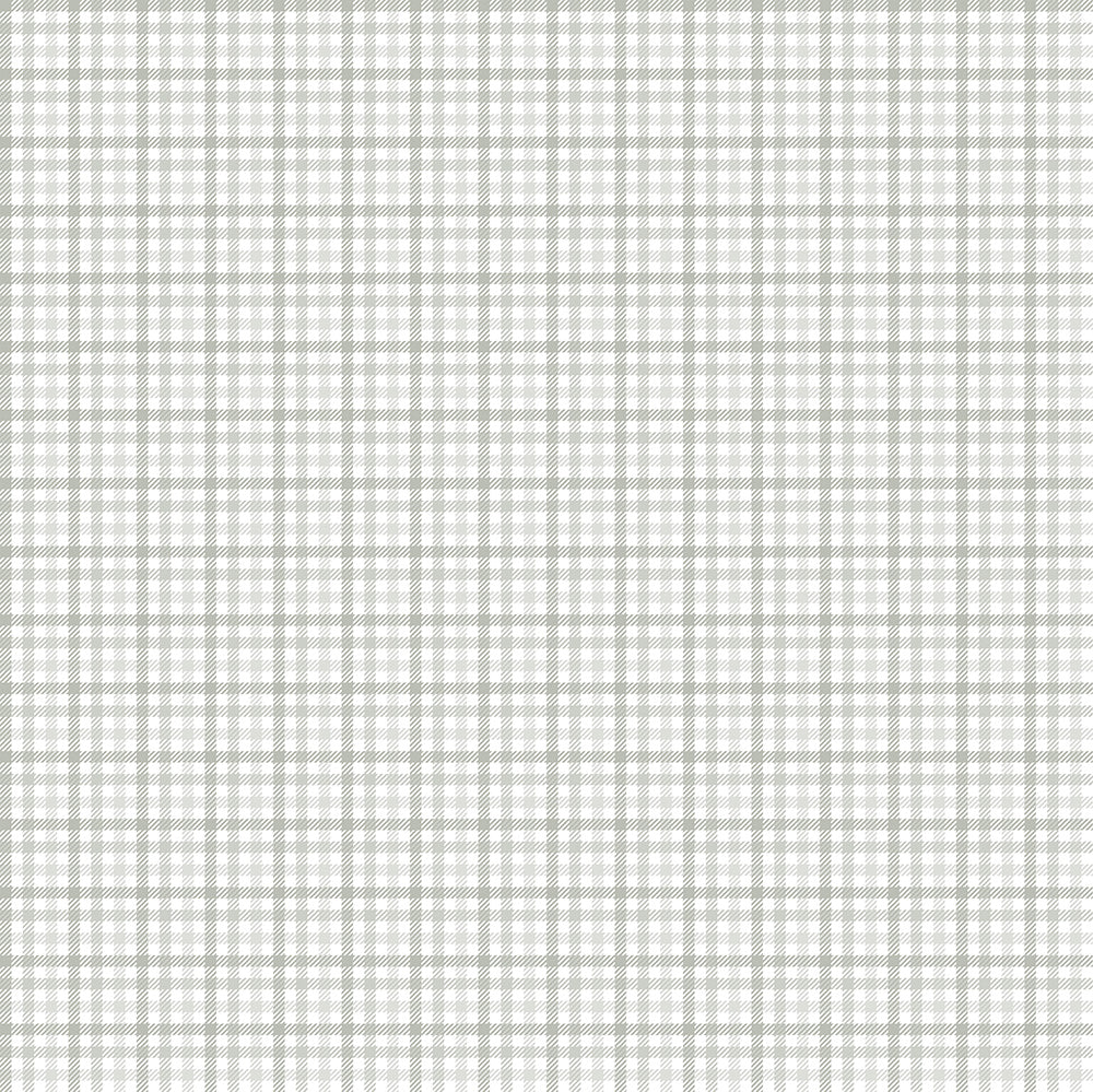 Grass Green Gingham Wallpaper