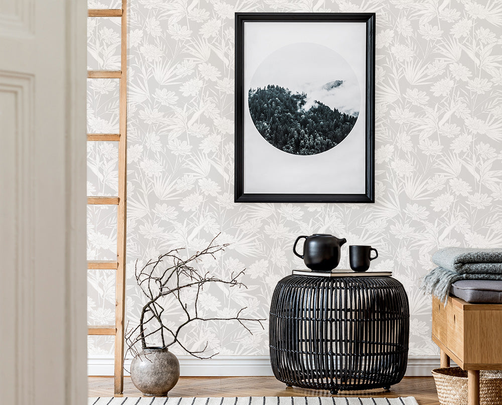 Grey and White Wallpaper