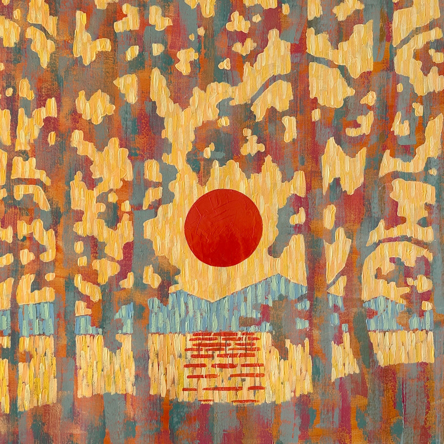 Where the Sun Meets the Pines - Original Painting