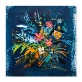 Burst Of Flowers , Hand-Painted Canvas