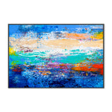 Ocean Coral , Hand-Painted Canvas