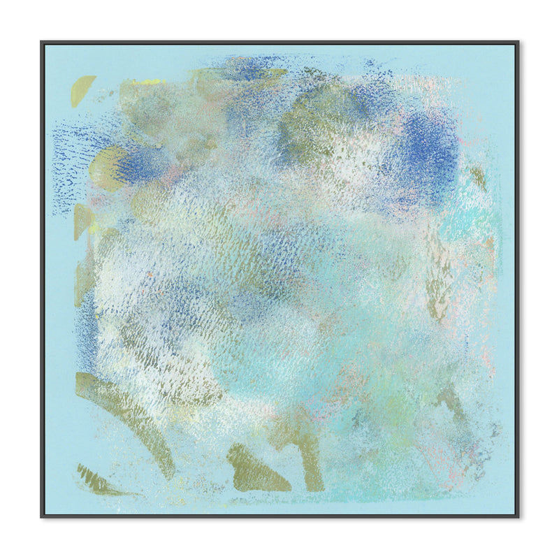 Aqua Mist , Hand-Painted Canvas