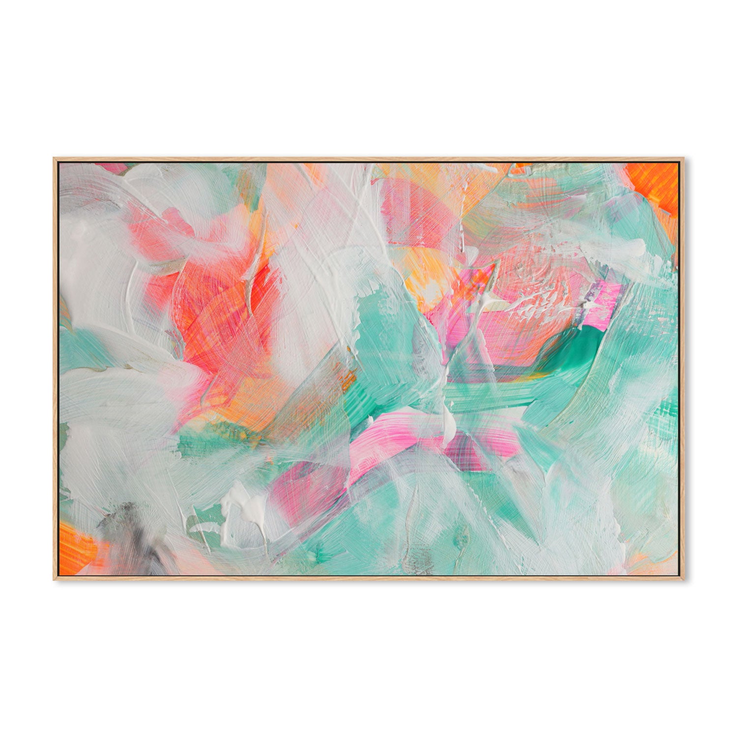Fluoro Colours, Style B , Hand-Painted Canvas