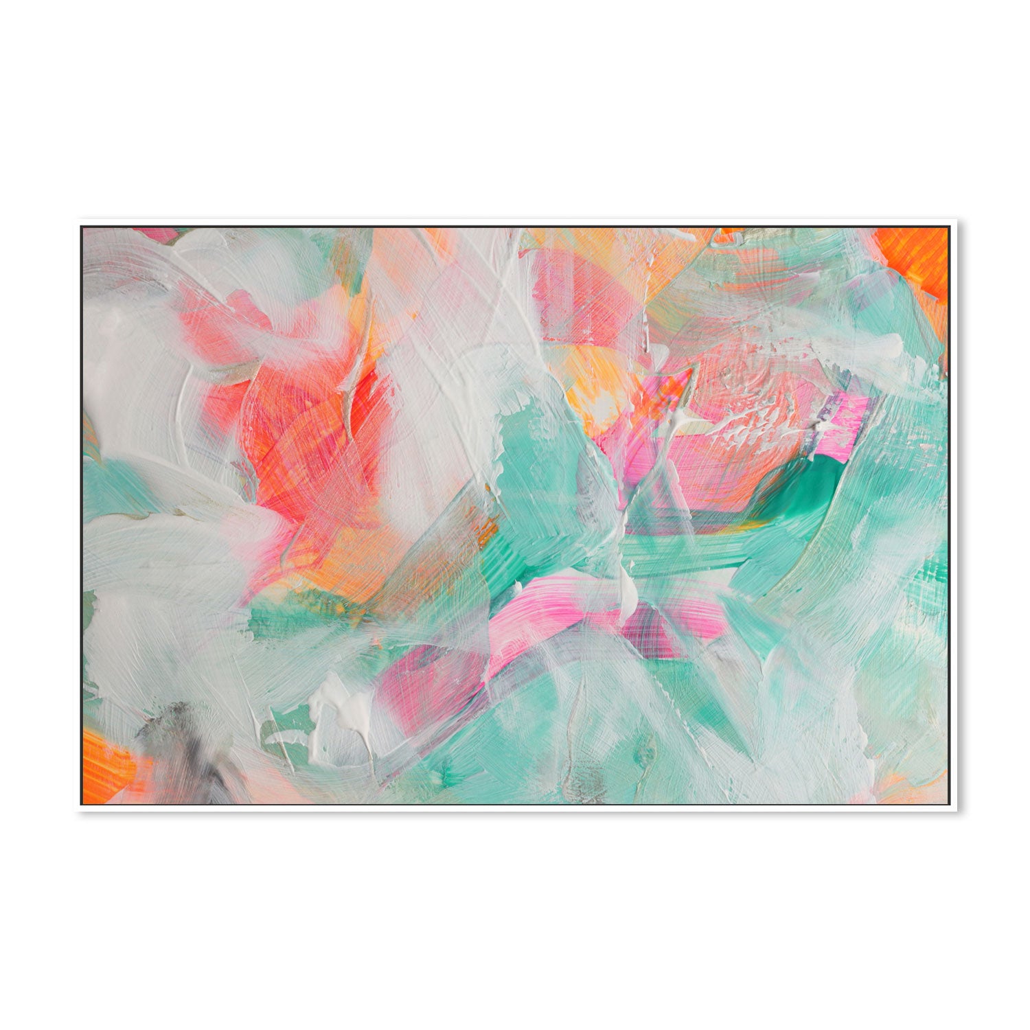 Fluoro Colours, Style B , Hand-Painted Canvas