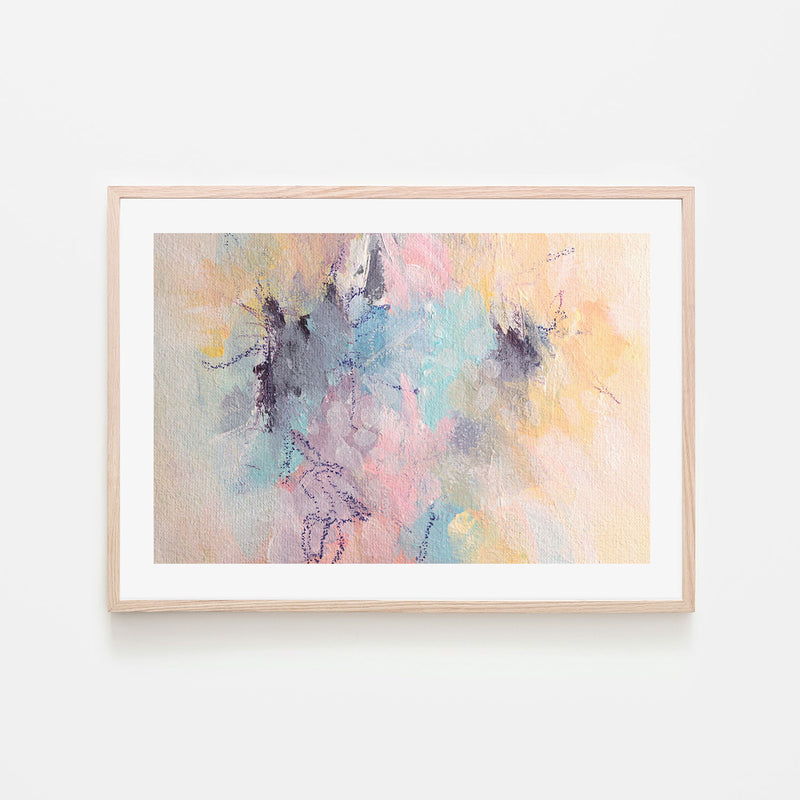Pastel Confetti, Style C , Hand-Painted Canvas