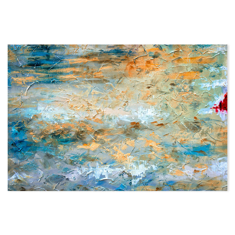Rocky Surface , Hand-Painted Canvas