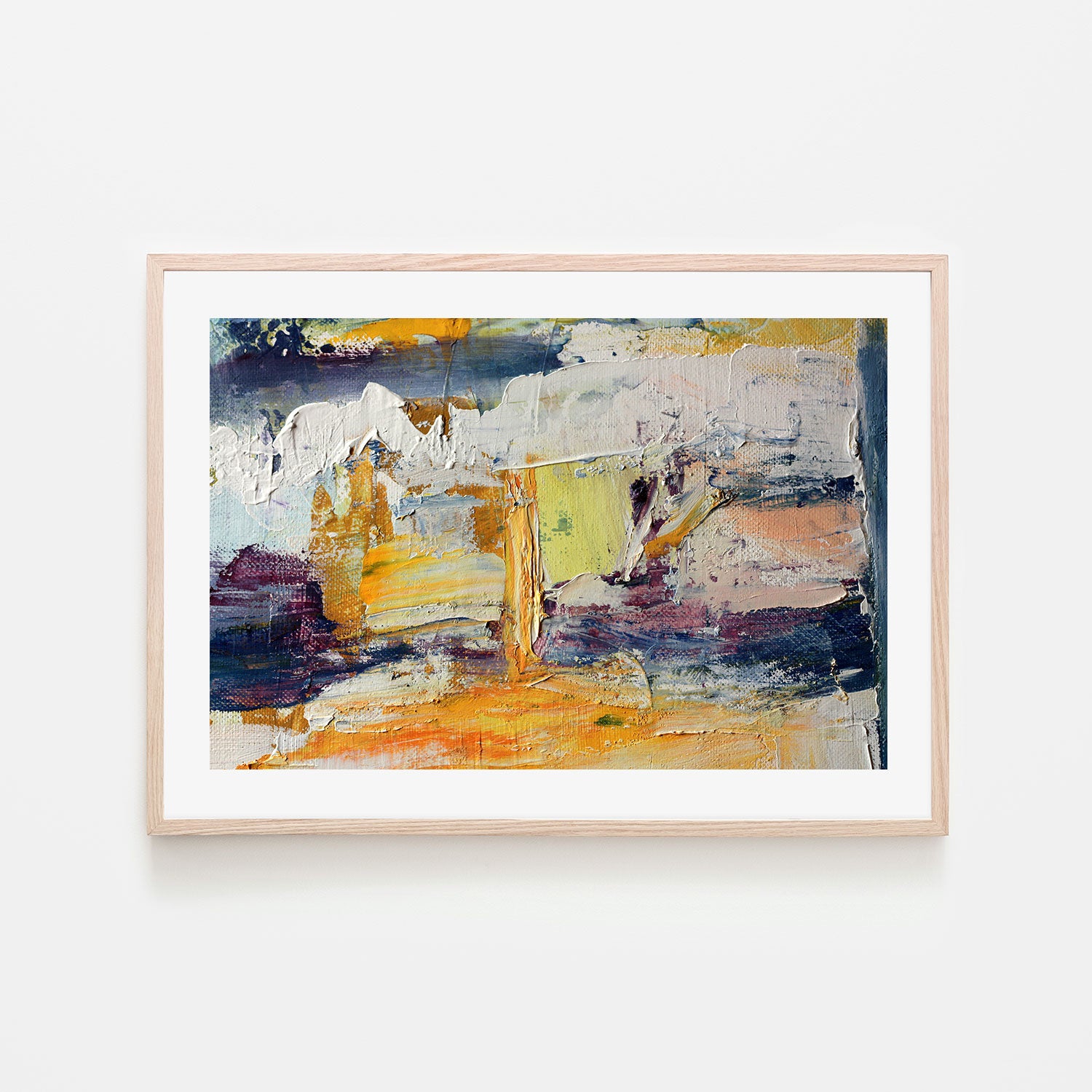 Safron Blend , Hand-Painted Canvas