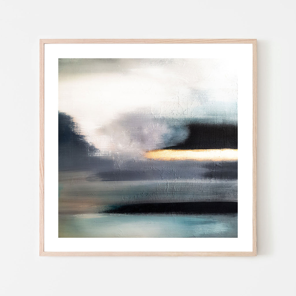 Canvas Painting, Blurry Night , HandPainted Canvas, Framed Gioia