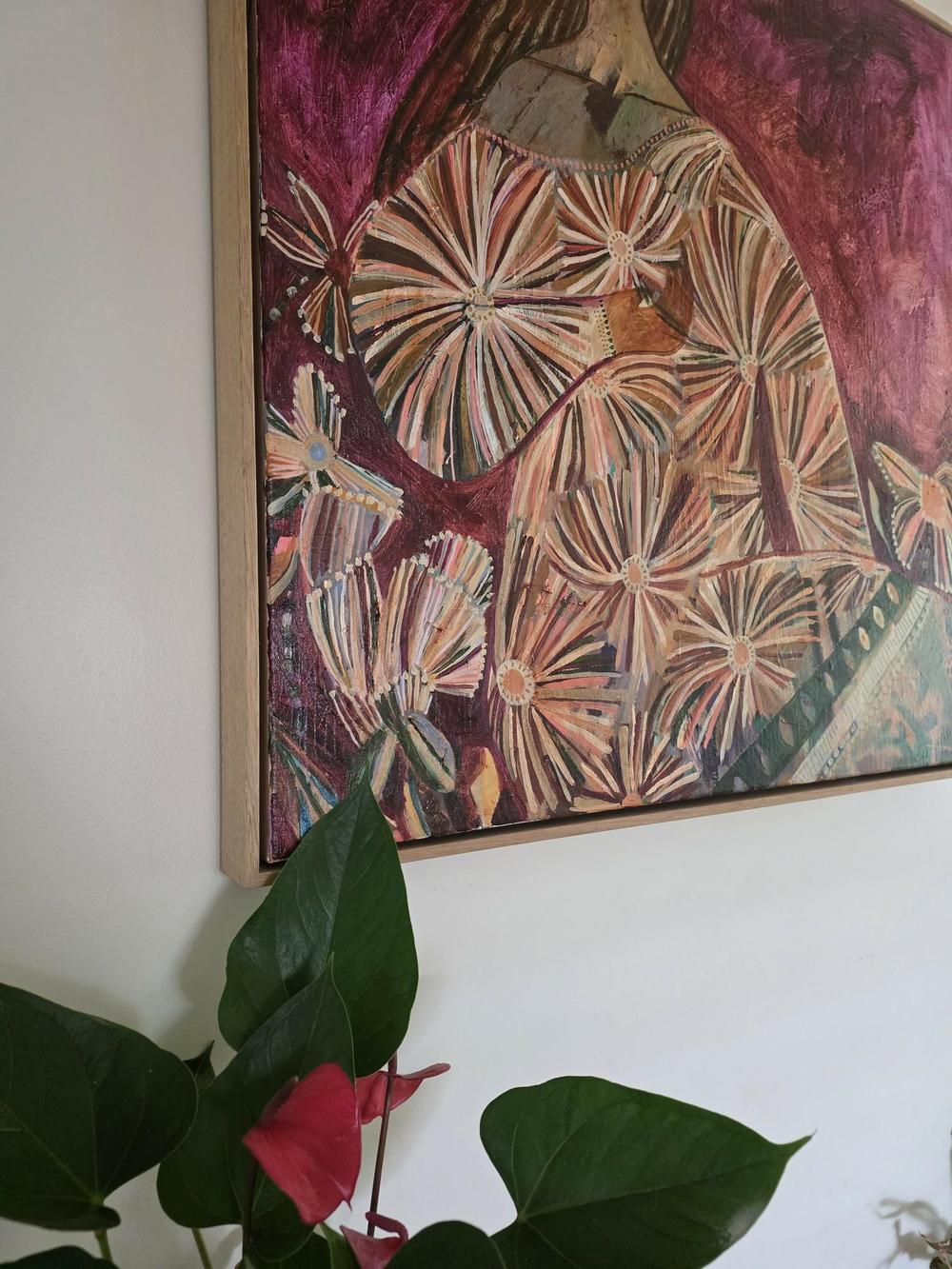 Hand on Heart , Original Artwork-by-Amanda Skye-original art-Gioia