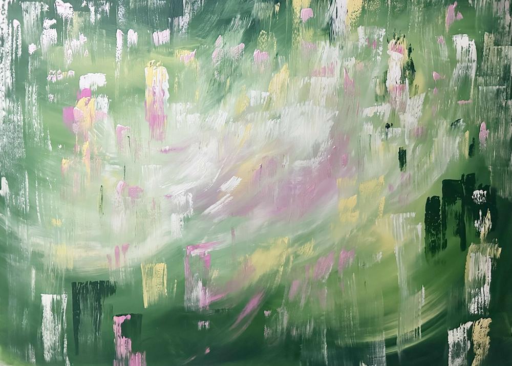 Happiness Grows Here-by-Alanah Jarvis-original art-Gioia