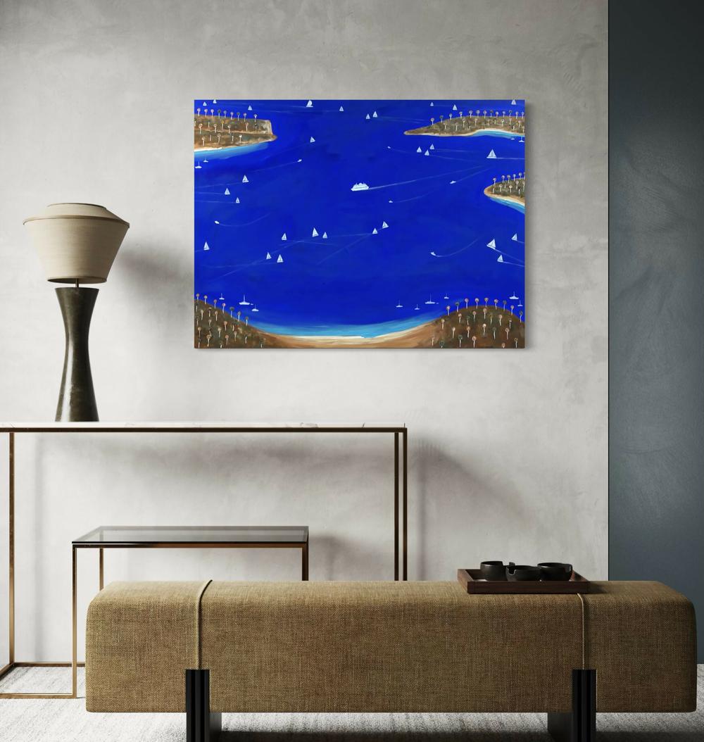 Harbour Heartbeat-by-Peter Taylor Original Art-original art-Gioia