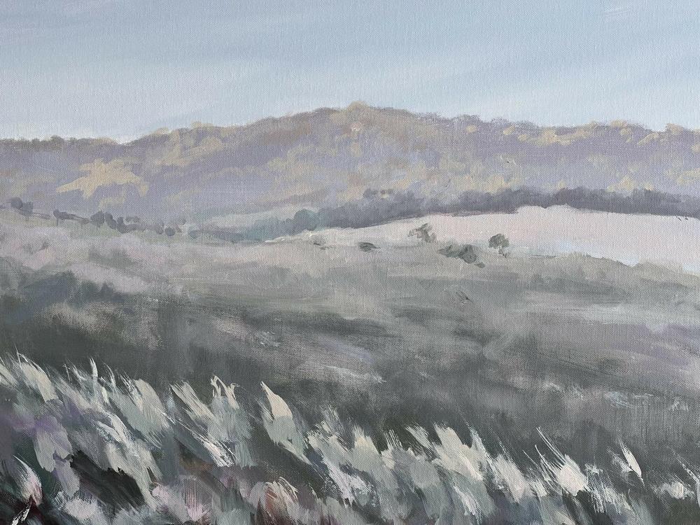 Hazy Winter Morn. Original hand-painted artwork by Meredith Howse.-by-Meredith Howse-original art-Gioia