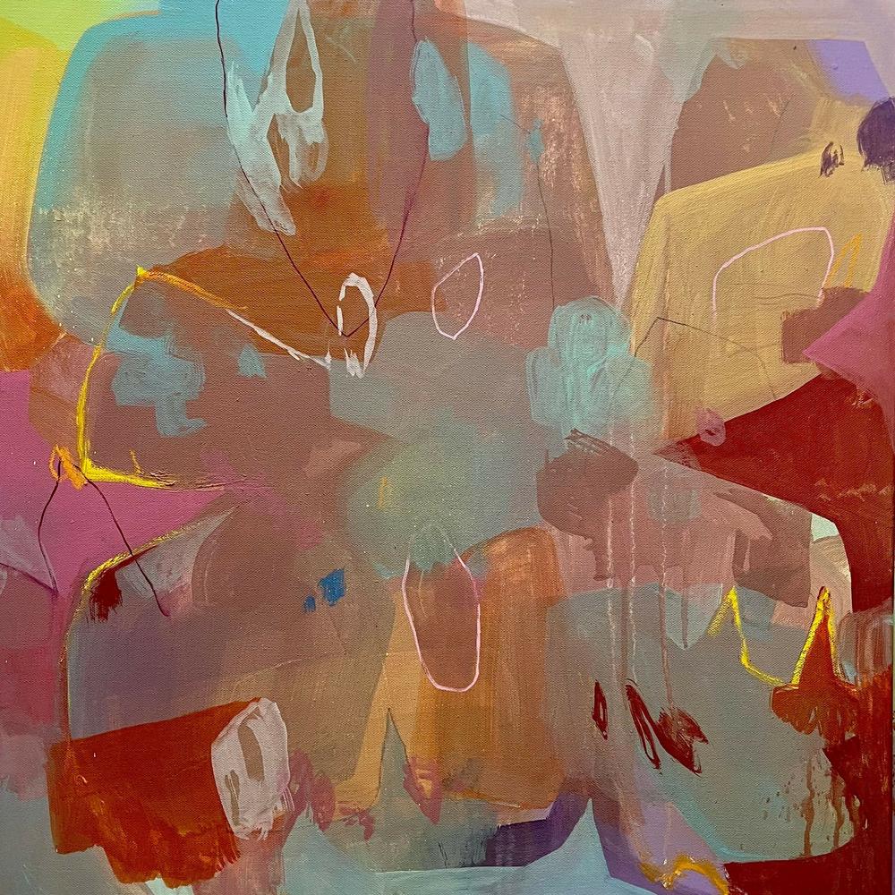 Heartbeats to the tune-by-jake reston-original art-Gioia