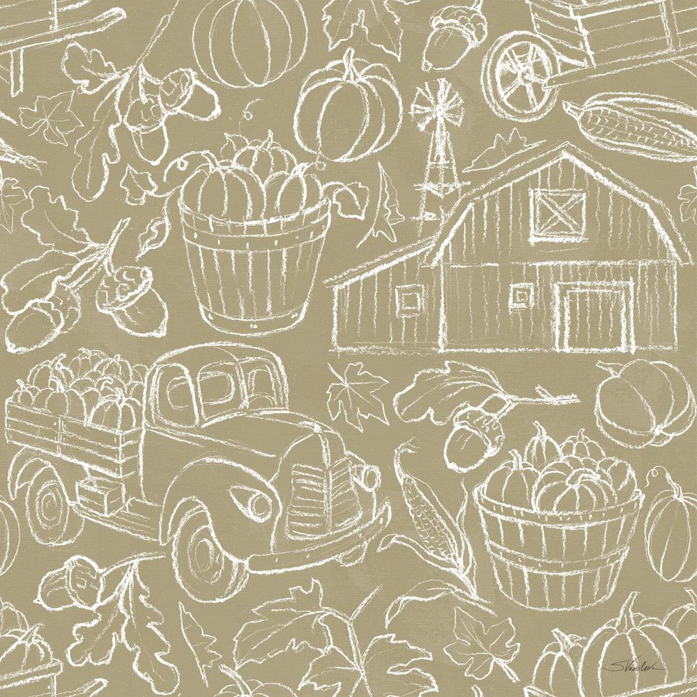 Heartland Harvest Pattern VIIIB-wallpaper-eco-friendly-easy-removal-Silvia Vassileva-1