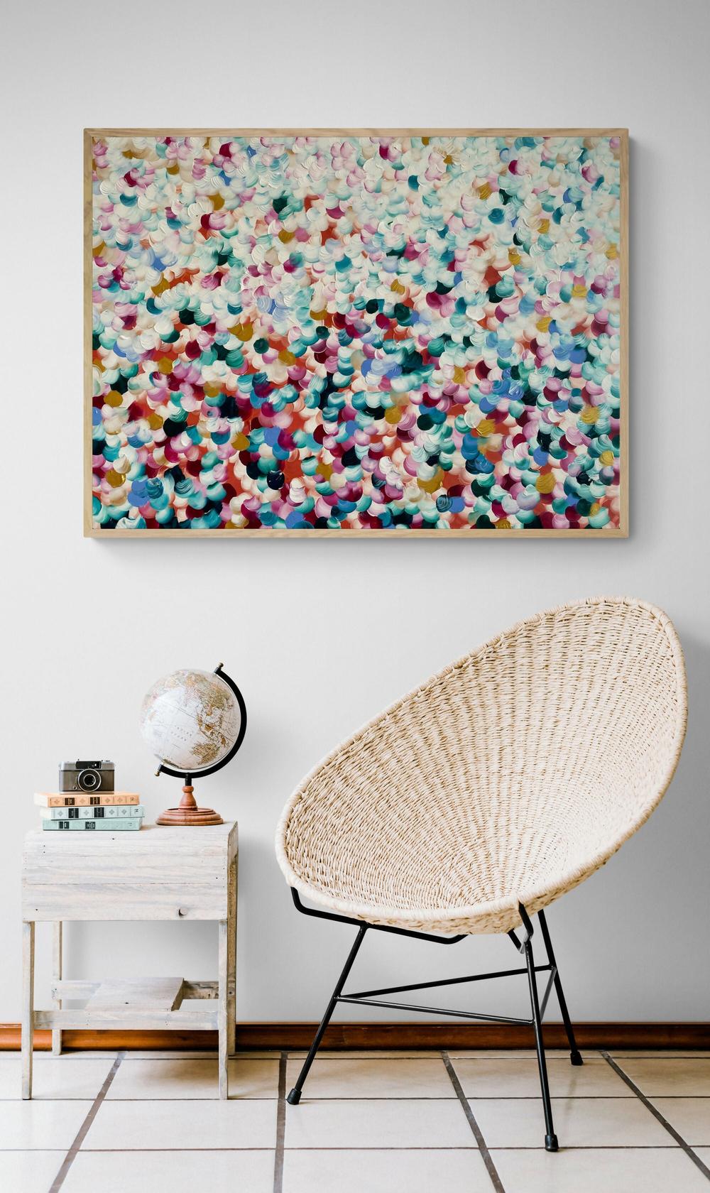 Hidden treasure in bloom , Original Artwork-by-Katherine Spiller-original art-Gioia