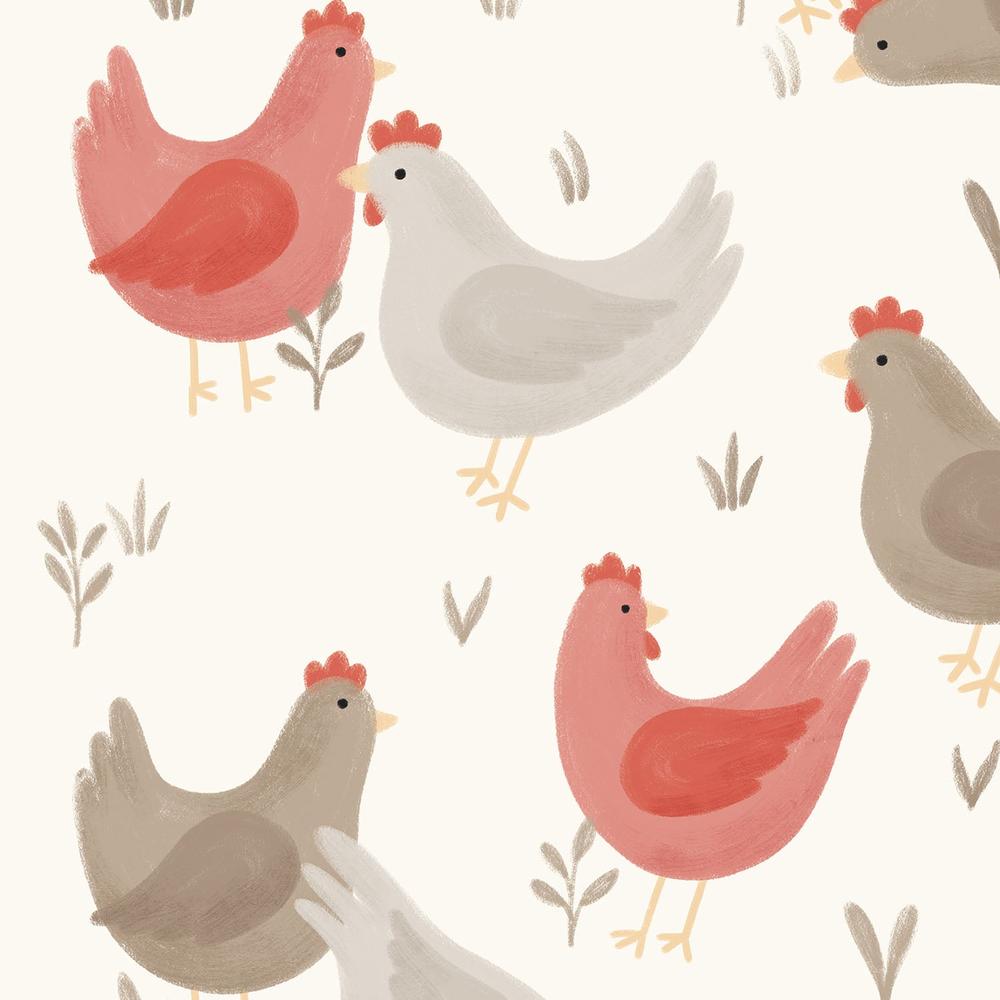 Homespun Americana Pattern IVA-wallpaper-eco-friendly-easy-removal-Laura Marshall-4