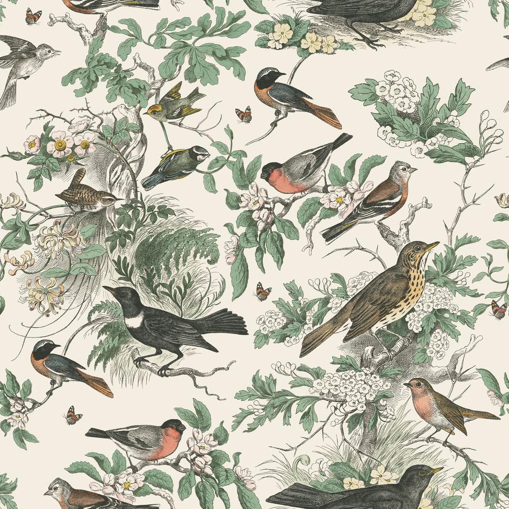 Honeybloom Bird Pattern IA-wallpaper-eco-friendly-easy-removal-Wild Apple Portfolio-1