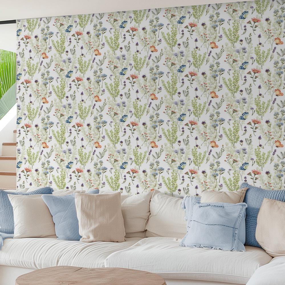 Hop Into Spring Pattern II-wallpaper-eco-friendly-easy-removal-Leslie Trimbach-2