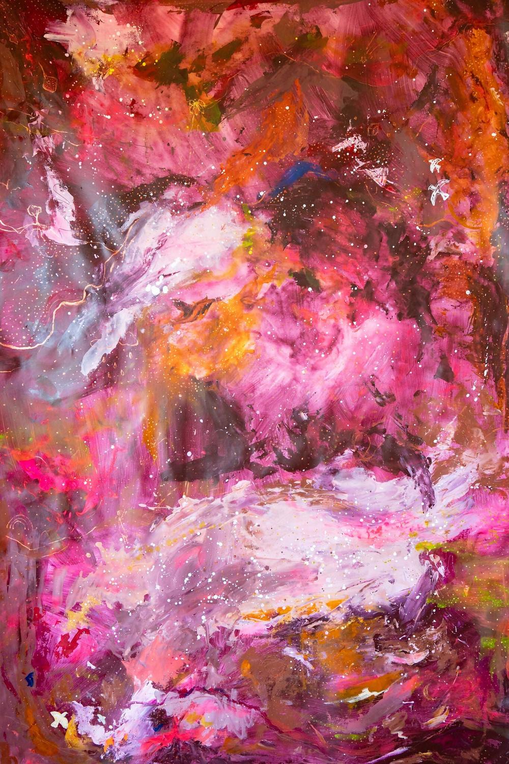 How It Feels When I Don't Know What To Say , Original Artwork-by-Elle Pervez-original art-Gioia